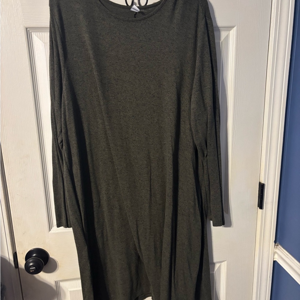 Old Navy Long Sleeve Dress - Olive Green
